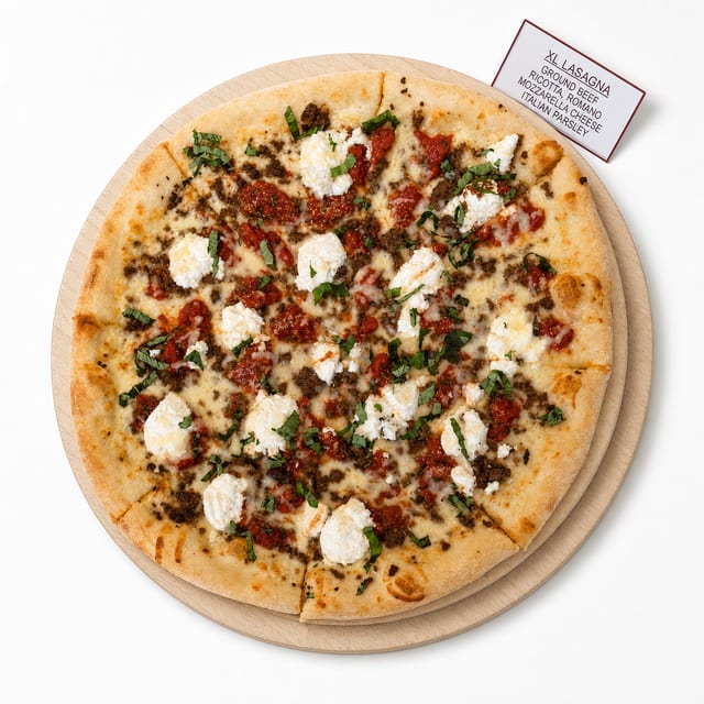 XL Lasagna Pizza.