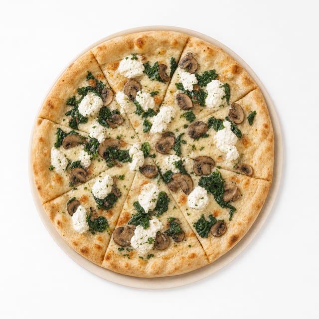 Medium Bianca Spinach and Mushroom.